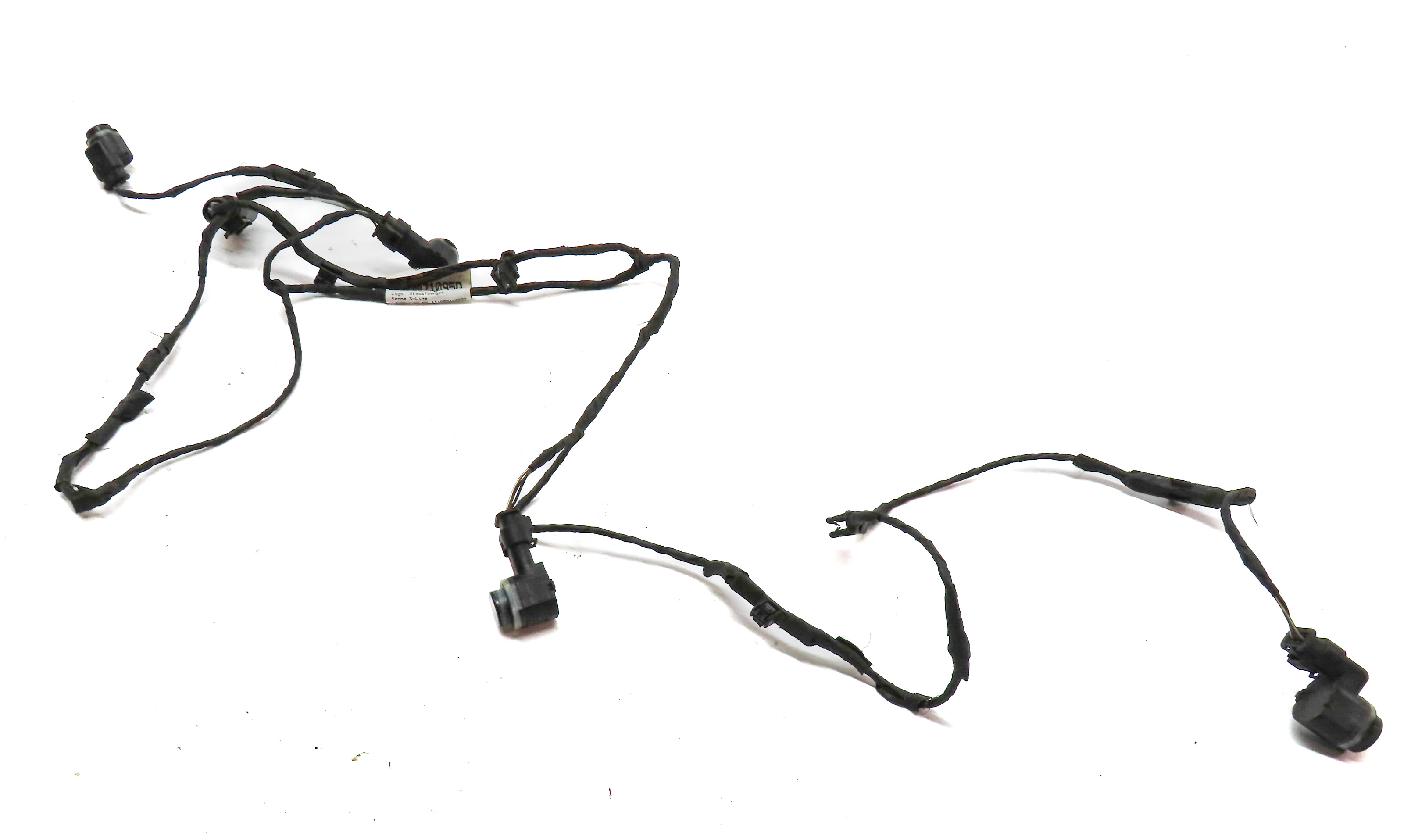 13 AUDI Q5 B8 8R FRONT PARK ASSIST PDC DISTANCE CONTROL SENSOR WIRE SET (White) — exact item pictured